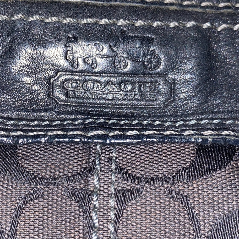 AUTHENTIC VINTAGE COACH SIGNATURE DUFFLE BLEEKER HOBO,BAG, STYLE #11437 - Picture 3 of 5